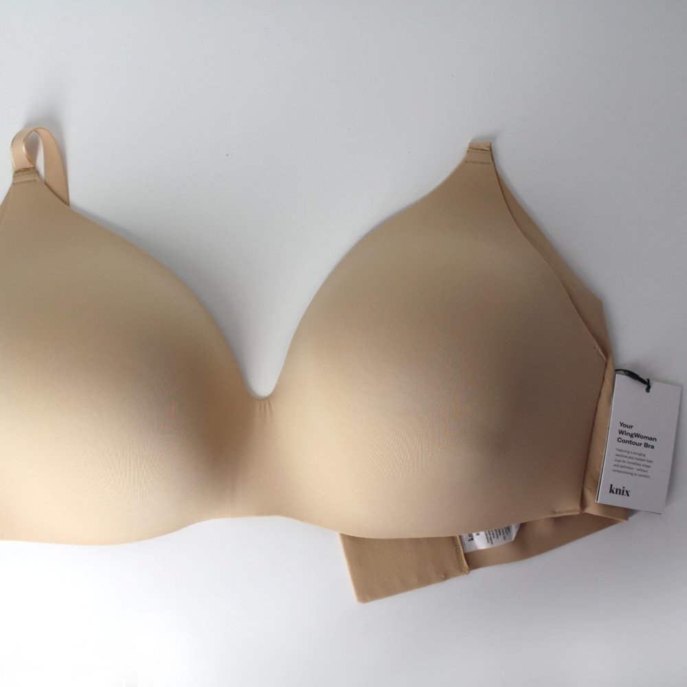 NEW Knix Size 8+ WingWoman Contour Bra Beige 42E 40F 42F